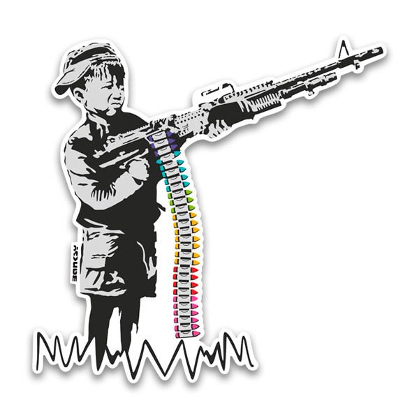 Stickers muraux: Banksy, Peintures D