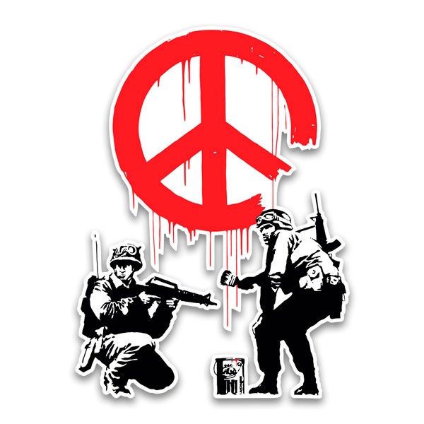 Stickers muraux: Banksy, Des Armées pour la Paix