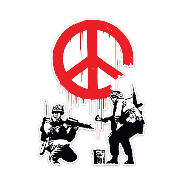 Stickers muraux: Banksy, Des Armées pour la Paix