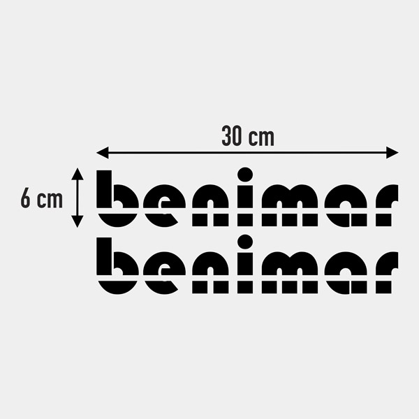Autocollants Benimar 1/3