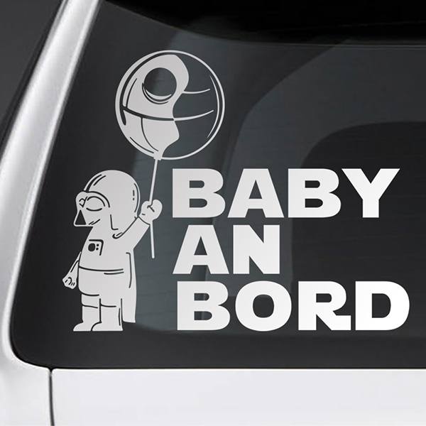 Autocollants: Dark Vador Baby on Board Allemand