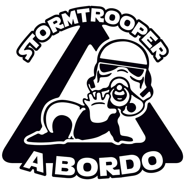 Autocollants: Stormtrooper à bord italien
