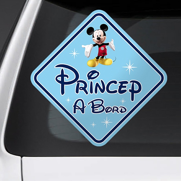Autocollants: Prince à bord Disney - catalan 1