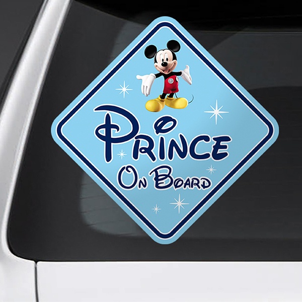 Autocollants: Prince on Board Disney Anglais 1