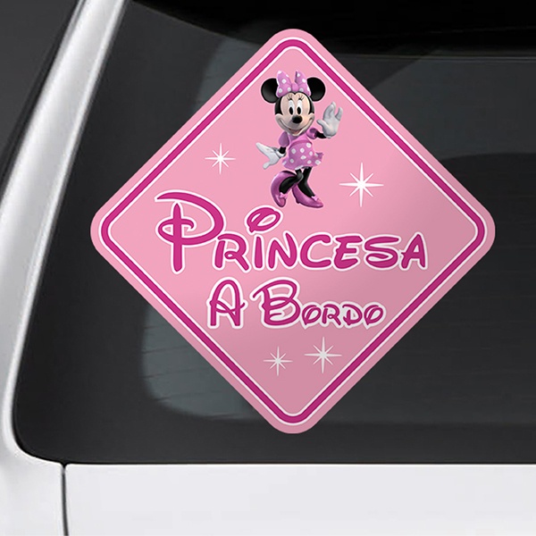 Autocollants: La princesse à bord de Disney en espagnol