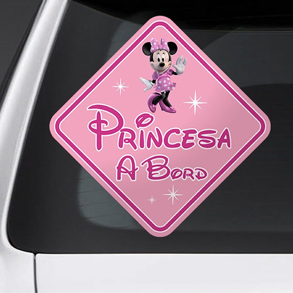Autocollants: Princesse à bord Disney - catalan