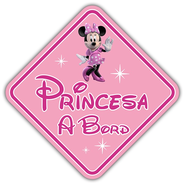 Autocollants: Princesse à bord Disney Catalan