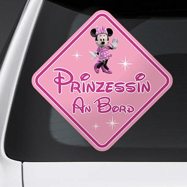 Autocollants: Princesse à bord Disney allemand