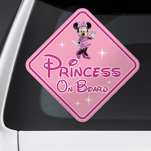 Autocollants: Princesse à bord de Disney - anglais