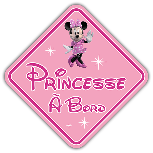 Autocollants: Princesse à bord Disney français