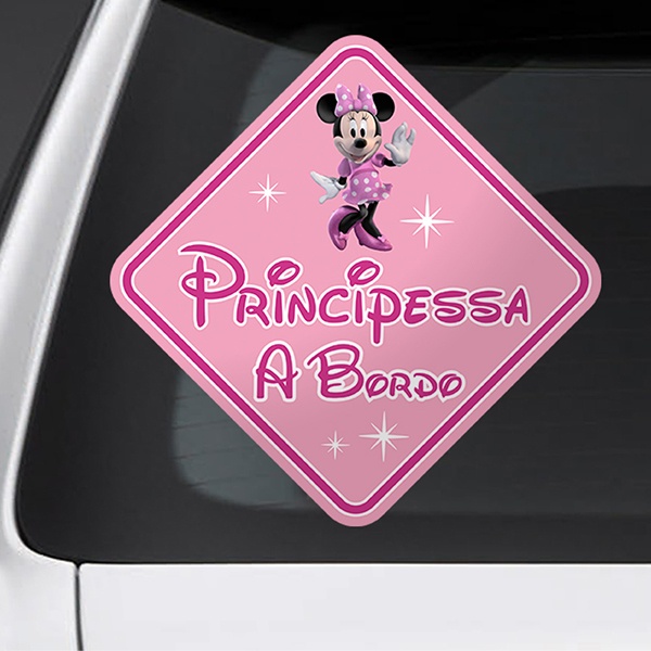Autocollants: Princesse Disney à bord d'un bateau italien