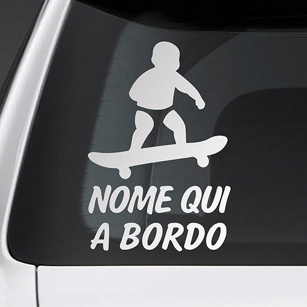 Autocollants: Skate à bord personnalisé - italien