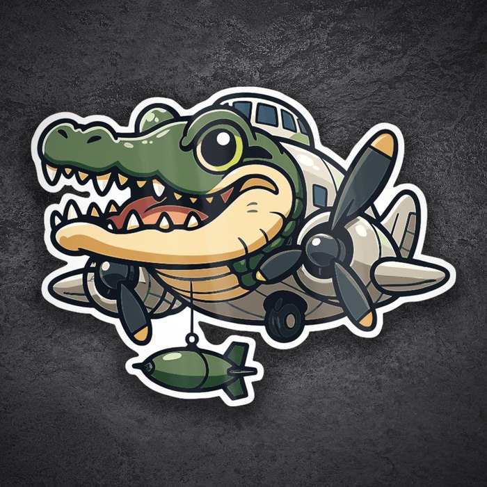 Autocollants: Bombardiro Crocodilo