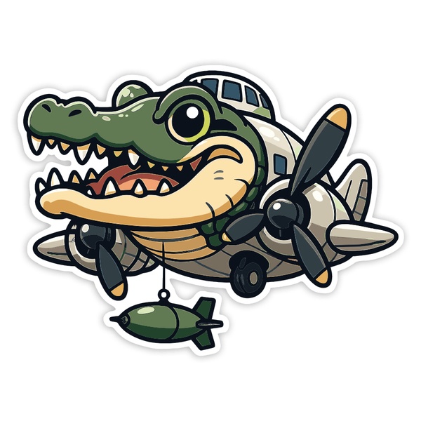Autocollants: Bombardiro Crocodilo