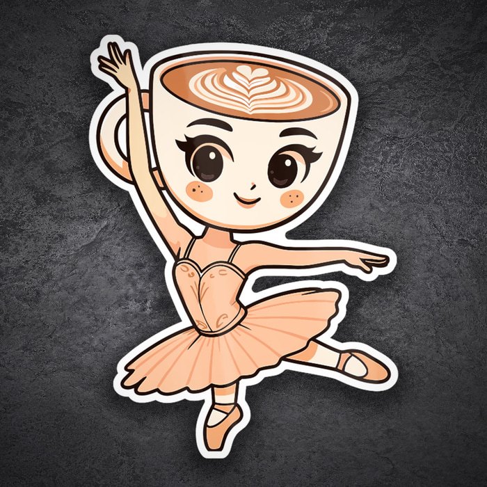 Autocollants: Ballerina Capuccina