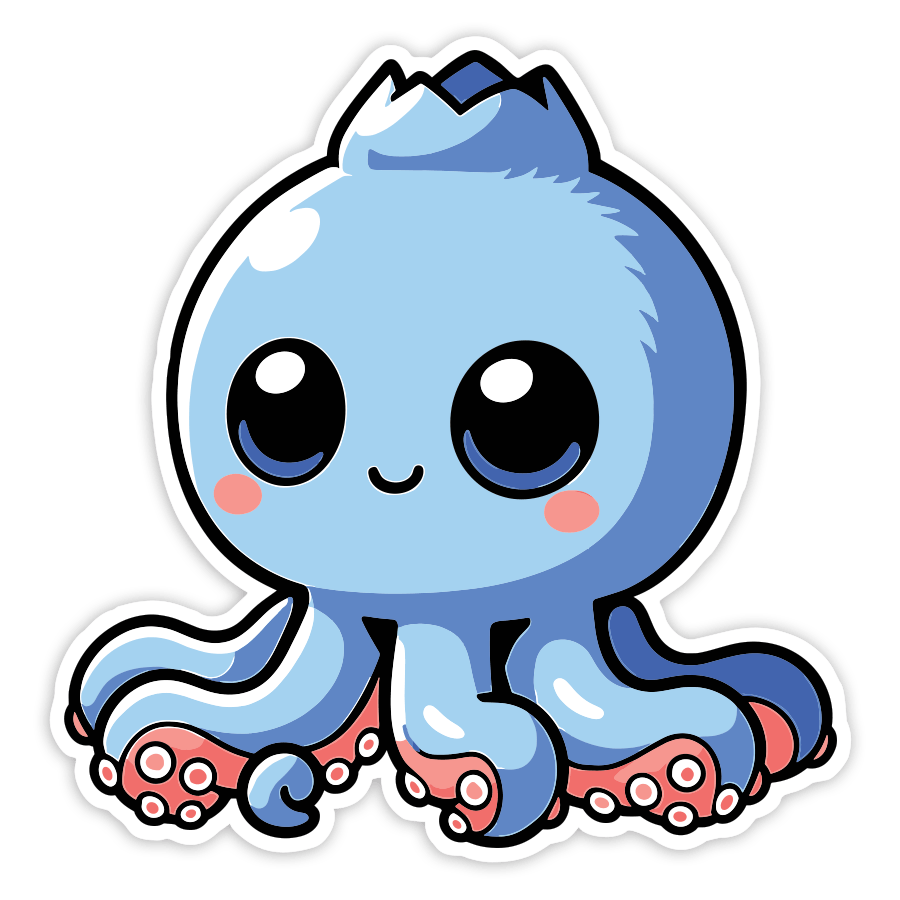 Autocollants: Blueberrinni Octopussini