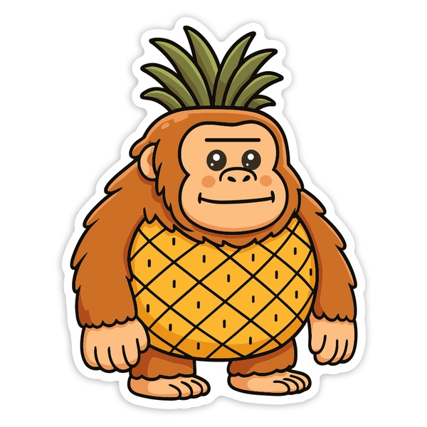 Autocollants: Orangutini Ananasini
