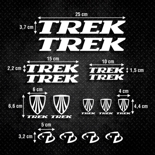 Autocollants: Kit 15X  Vélo VTT Trek Road