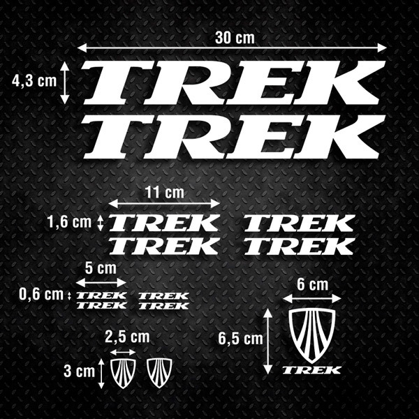 Autocollants: 13X V&eacute;lo VTT Trek Special