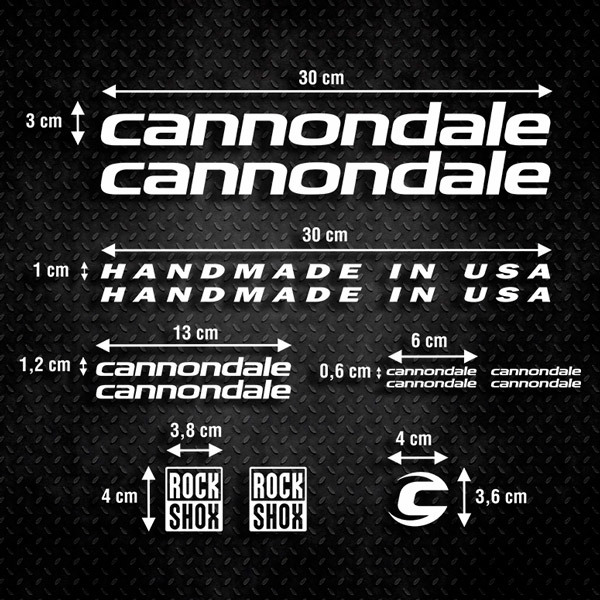 Autocollants: Kit 13X Vélo VTT Cannondale