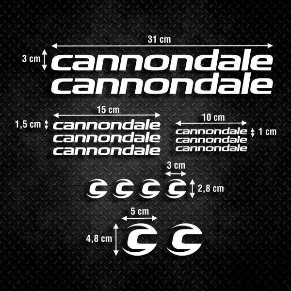 Autocollants: Kit 14X Vélo VTT Cannondale Classic 0