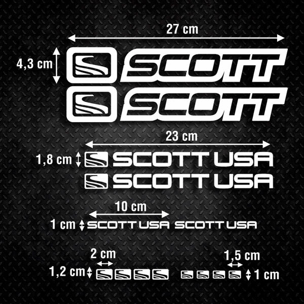 Autocollants: V&eacute;lo VTT Scott Road