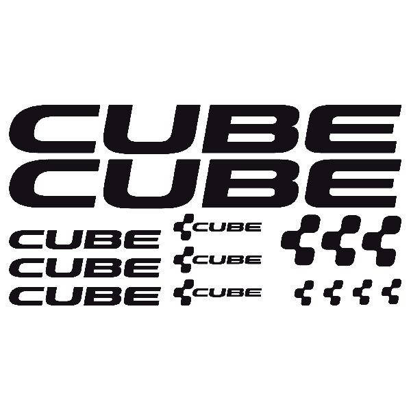Autocollants: 15X V&eacute;lo Cube