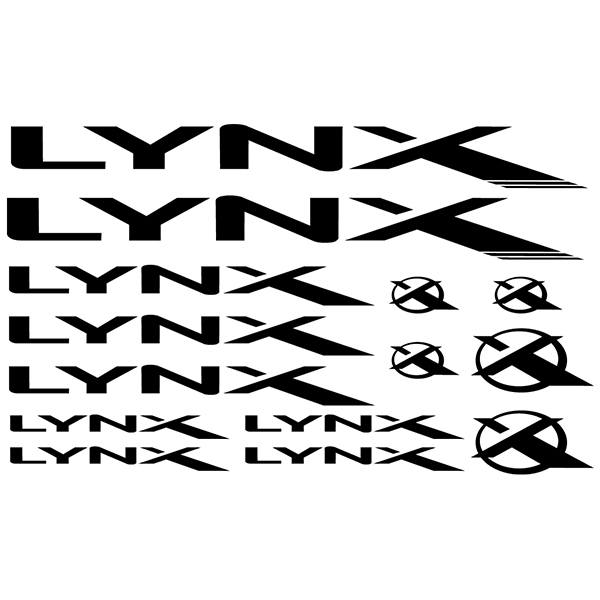 Autocollants: Set 14X V&eacute;lo VTT BH Lynx