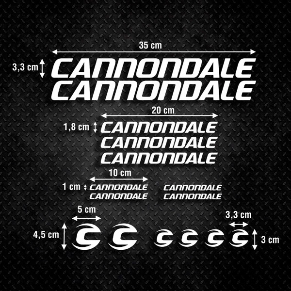 Autocollants: Kit 15X Vélo VTT Cannondale Ultimate
