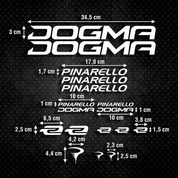 Autocollants: Kit Vélo Pinarello Dogma 0