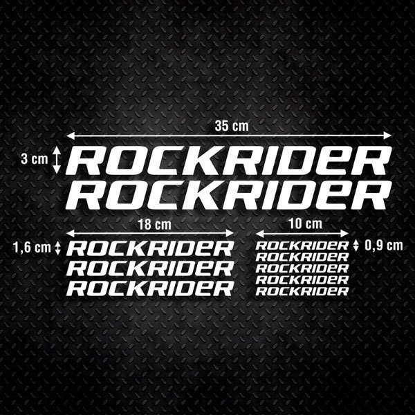 Autocollants: Kit 9X Vélo VTT Rockrider