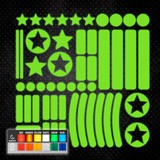 Autocollants: Set de formes g&eacute;om&eacute;triques r&eacute;fl&eacute;chissantes 51X 3