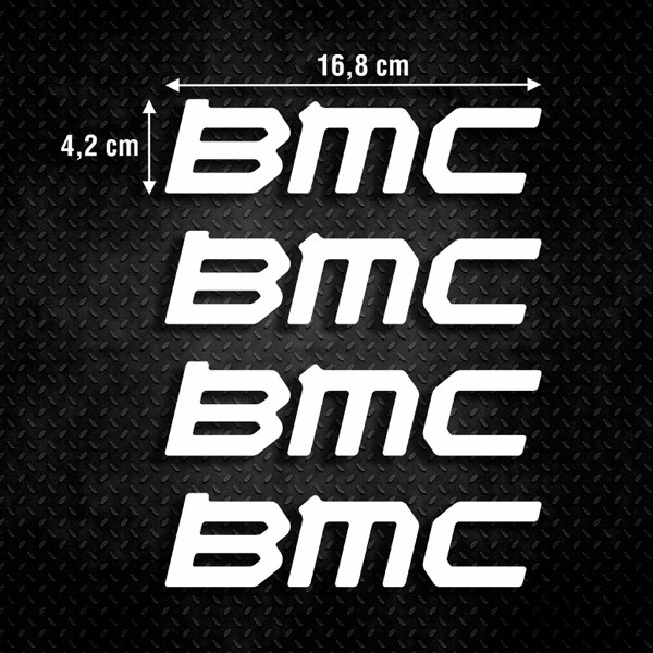 Autocollants: 4X Mod&egrave;le BMC