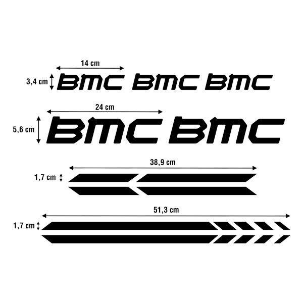 Autocollants: 7X pour le v&eacute;lo BMC