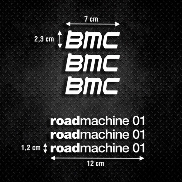 Autocollants: 6X BMC roadmachine 01