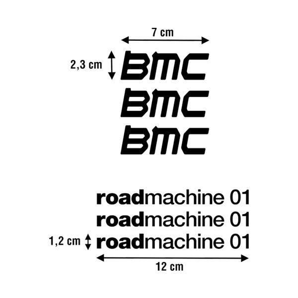Autocollants: 6X BMC roadmachine 01