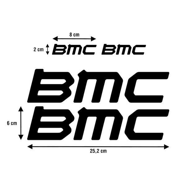 Autocollants: 4X pour le v&eacute;lo BMC