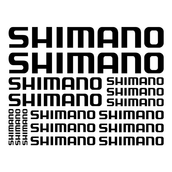 Autocollants: Kit 16X Shimano