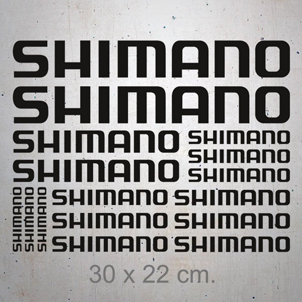 Autocollants: 16X Shimano