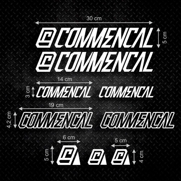 Autocollants: 9X Commencal