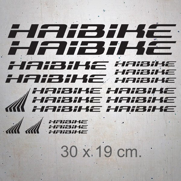 Autocollants: Kit 19X Haibike