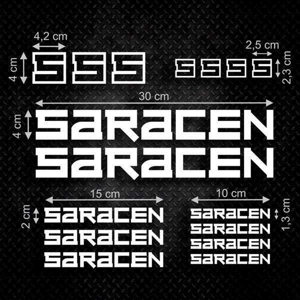 Autocollants: 16X Saracen