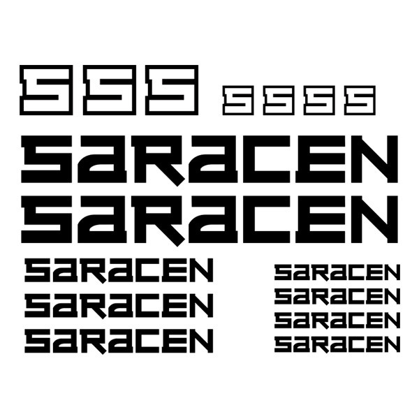 Autocollants: 16X Saracen