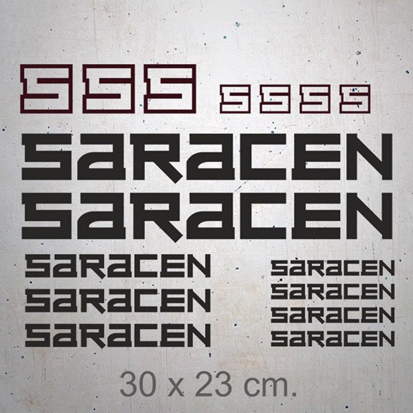 Autocollants: 16X Saracen
