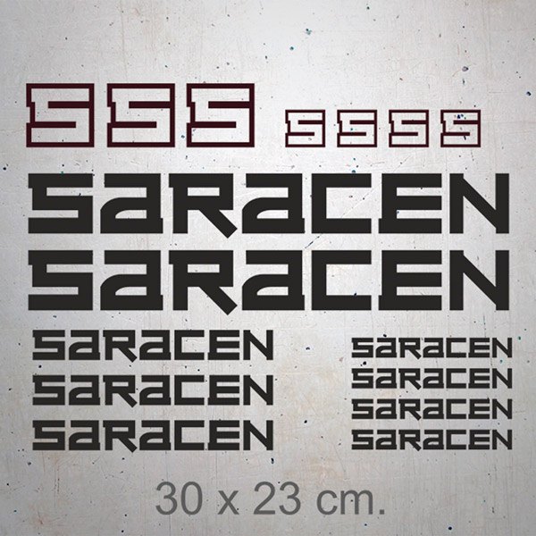 Autocollants: Kit 16X Saracen