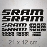 Autocollants: 14X Sram 2