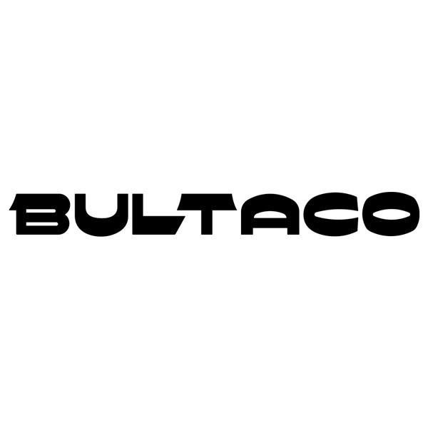 Autocollants: Lettres Bultaco coupées