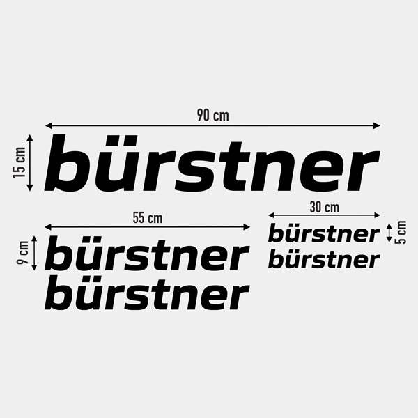 Stickers camping-car: Kit Bürstner