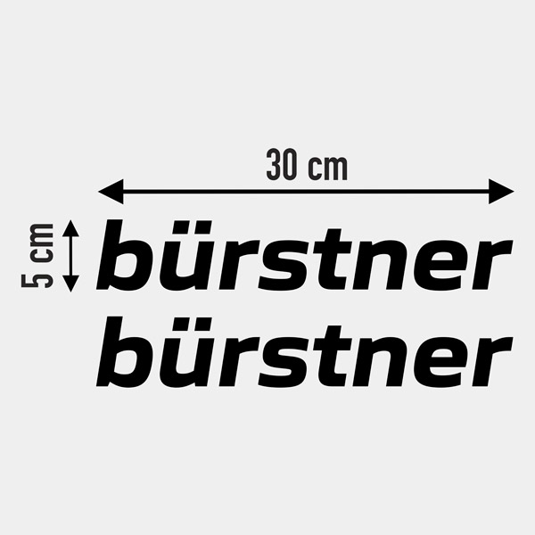 Stickers camping-car: Bürstner 4