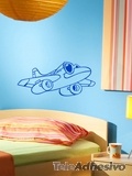 Stickers pour enfants: Avion avec des lunettes de soleil 2